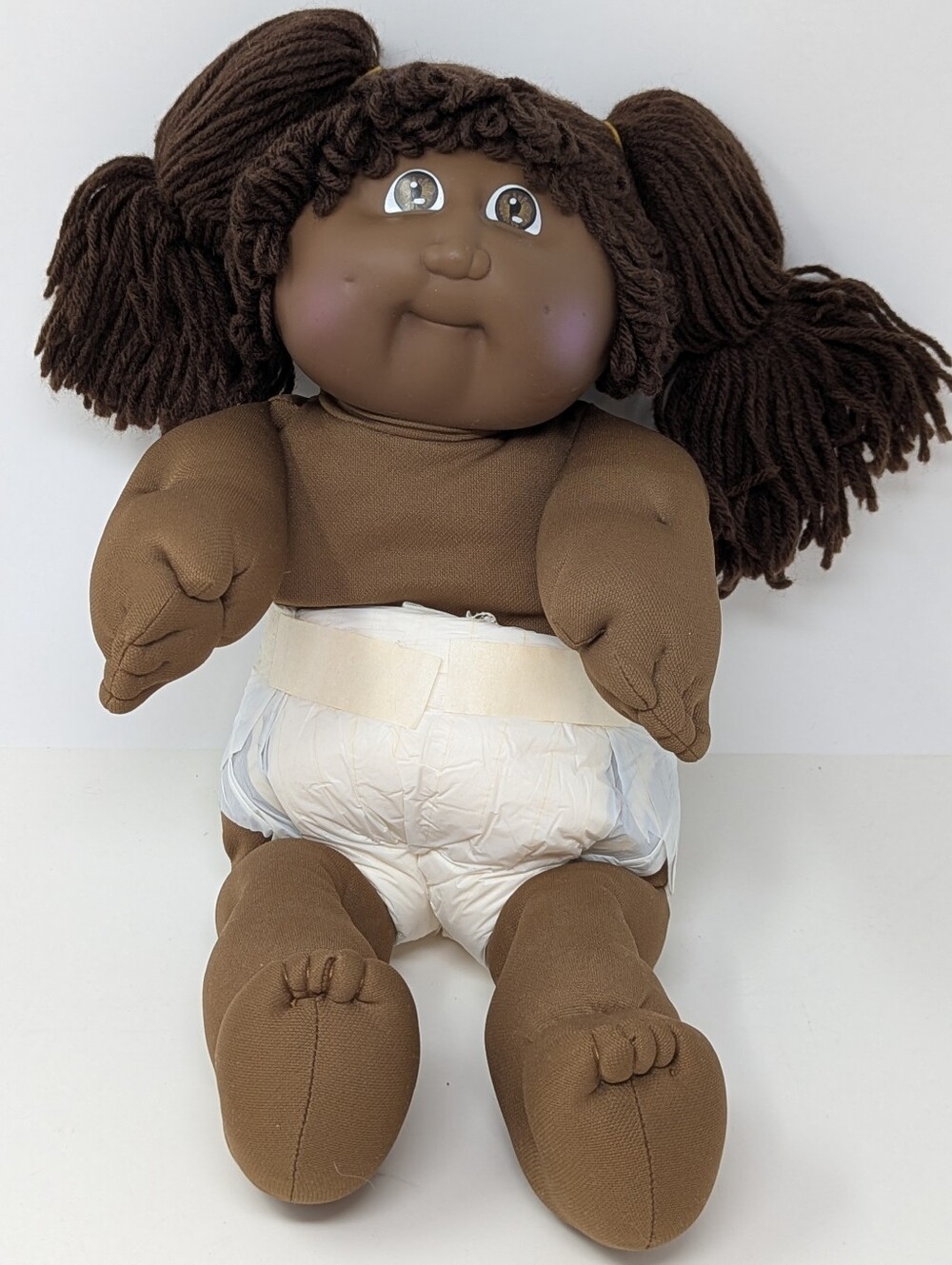 Cabbage Patch Kid Doll African American Brown Hair Eyes HM2 OK Factory